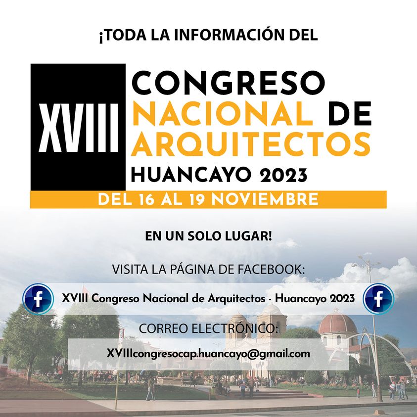 Congreso Nacional de Arquitectos del Peru 2023 